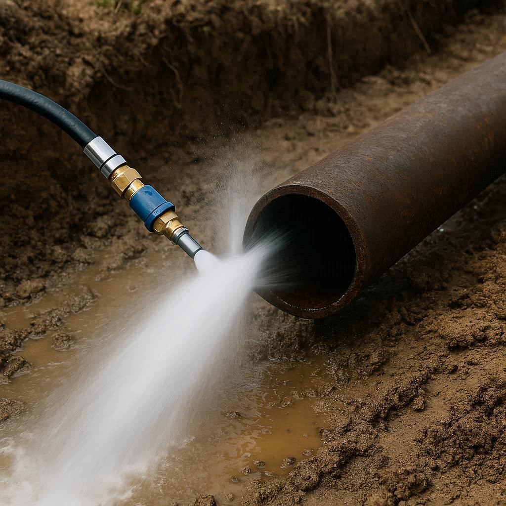 Гидродинамическая прочистка водопроводных труб в Тихвине