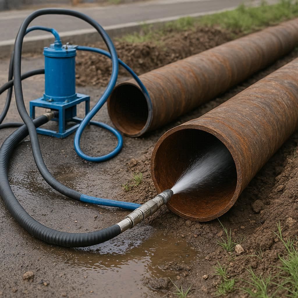 Гидродинамическая прочистка водопроводных труб в Тихвине